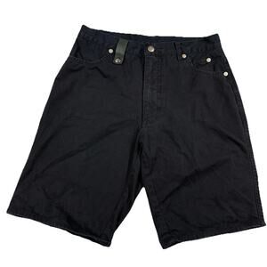 Harley Davidson Mens Black Cotton Shorts Size 30 Motorcycle Biker Casual